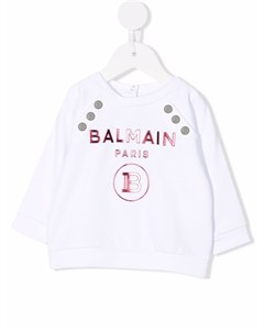 Свитер с логотипом Balmain kids