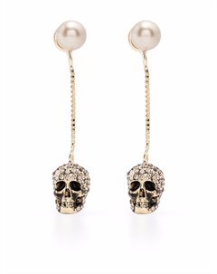 Серьги с декором Skull Alexander mcqueen