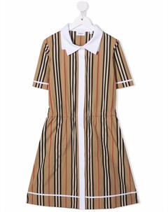 Платье рубашка в полоску Icon Stripe Burberry kids