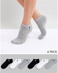 6 пар низких спортивных носков Polo ralph lauren