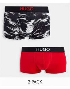 Набор из 2 красных боксеров брифов Hugo Hugo bodywear