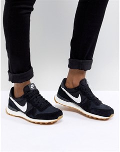 Черно белые нейлоновые кроссовки Internationalist Nike