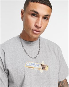 Серая футболка с принтом шоколадной плитки Carhartt wip