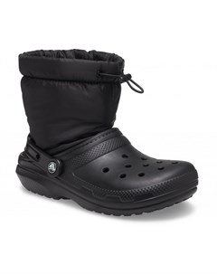 Сапоги Classic Lined Neo Puff Boot Black Black Crocs
