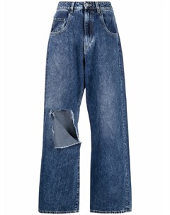 Широкие джинсы с прорезями Icon denim