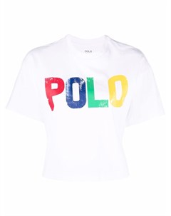 Укороченная футболка с логотипом Polo ralph lauren