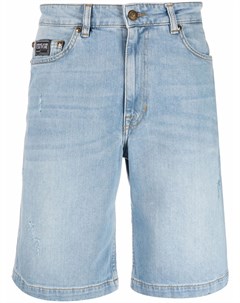 Джинсовые шорты с вышитым логотипом Versace jeans couture