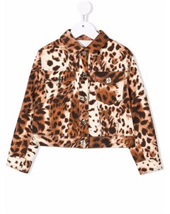 Куртка с леопардовым принтом Elisabetta franchi la mia bambina