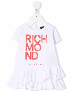 Платье футболка с оборками и логотипом John richmond junior