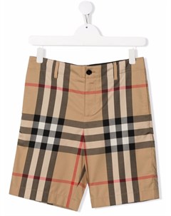 Шорты в клетку Burberry kids