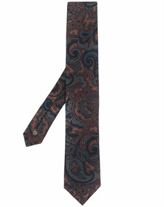 Шелковый платок с принтом пейсли Corneliani
