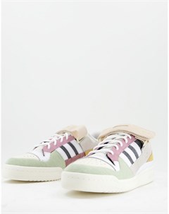 Светлые низкие кроссовки с цветными вставками Forum 84 Adidas originals