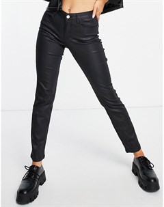 Черные прямые джинсы с покрытием Noisy may