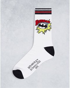Спортивные носки до щиколотки со знаком Бэтмена Asos design