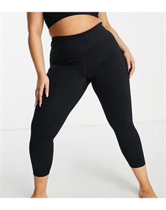 Черные леггинсы длиной 7 8 с завышенной талией Nike Yoga Plus Dri FIT Nike training