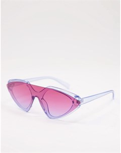 Голубые солнцезащитные очки с козырьком и розовыми стеклами Jeepers peepers