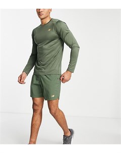 Зеленые шорты длиной 7 дюймов эксклюзивно для ASOS New balance
