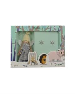 Подарочный набор CHRISTMAS GIFT 1 Комплект декоративная ёлочная игрушка серьги Twinkle