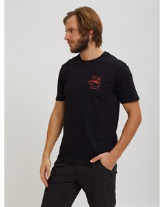 Чёрная футболка Sevenext с контрастным принтом Profmax