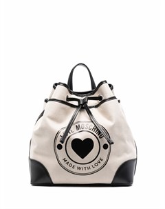 Рюкзак с кулиской и логотипом Love moschino
