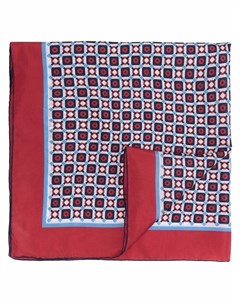 Шелковый платок с геометричным принтом Corneliani