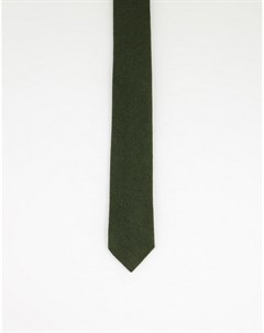 Фланелевый галстук цвета хаки Gianni feraud
