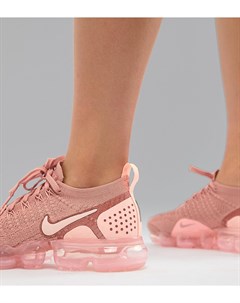Розовые кроссовки Vapormax Flyknit Nike running