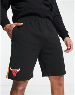Черные шорты с символикой клуба Chicago Bulls NBA New era