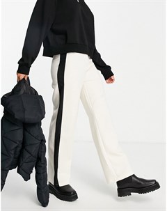 Классические брюки кремового и черного цветов от комплекта 4th & reckless