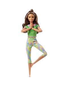 Кукла Безграничные движения в зеленом костюме Barbie