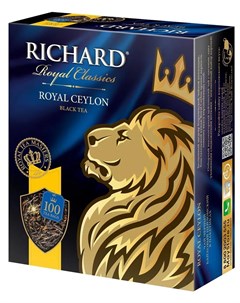 Черный чай Royal Ceylon 100 пакетиков Richard