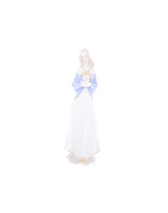 Статуэтка девушка с цветами 30 см мультиколор 30 см Royal classics