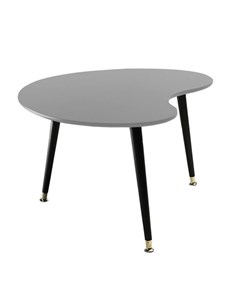 Журнальный столик почка серый 90x43x60 см Woodi