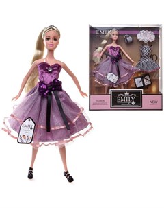 Кукла Emily Сиреневая серия Второе платье аксессуары 30 см QJ081A Abtoys