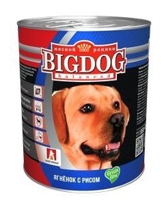 Консервы Big Dog Ягненок с рисом для собак 850 г Ягненок с рисом Зоогурман