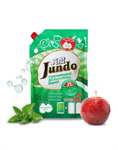 Гель для мытья посуды и детских принадлежностей Green tea with mint с гиалуроновой кислотой 800мл Jundo
