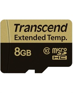 Промышленная карта памяти microSDHC 520I 8 Гб Class 10 MLC темп режим от 40 до 85 Transcend