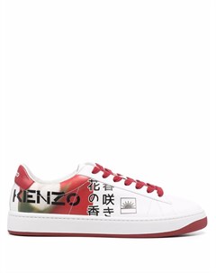 Кроссовки в стиле колор блок с логотипом Kenzo
