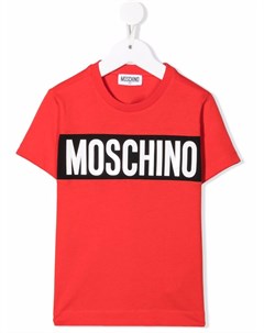 Футболка с логотипом Moschino kids