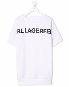 Платье футболка с логотипом Karl lagerfeld kids