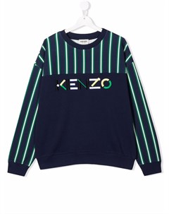 Толстовка в полоску с вышитым логотипом Kenzo kids