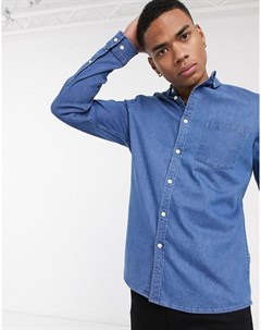 Облегающая эластичная джинсовая рубашка Asos design