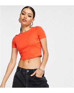 Красная укороченная облегающая футболка ASOS DESIGN Petite Asos petite