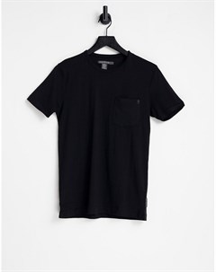 Черная футболка с карманом French connection
