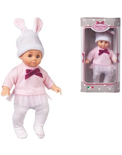 Пупс Bambina Bebe В бело розовом костюмчике и шапочке с ушками 20 см BD1651 M37 w 5 Dimian