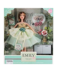 Кукла Emily Мятная серия С заколкой и аксессуарами 30 см WJ 12662 Abtoys