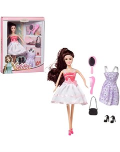 Кукла Atinil В платье с розовым верхом с дополнительным платьем 28 см WJ 22265 1 Junfa