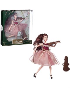 Кукла Atinil В платье с розовой юбкой со скрипкой и аксессуарами 28 см WJ 22282 1 Junfa