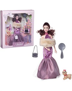 Кукла Atinil Звезда эстрады В длинном платье с меховой накидкой 28 см WJ 21533 3 Junfa