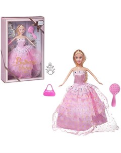 Кукла Atinil Мой первый бал В розовом платье с ожерельем 28 см WJ 21531 розовое Junfa